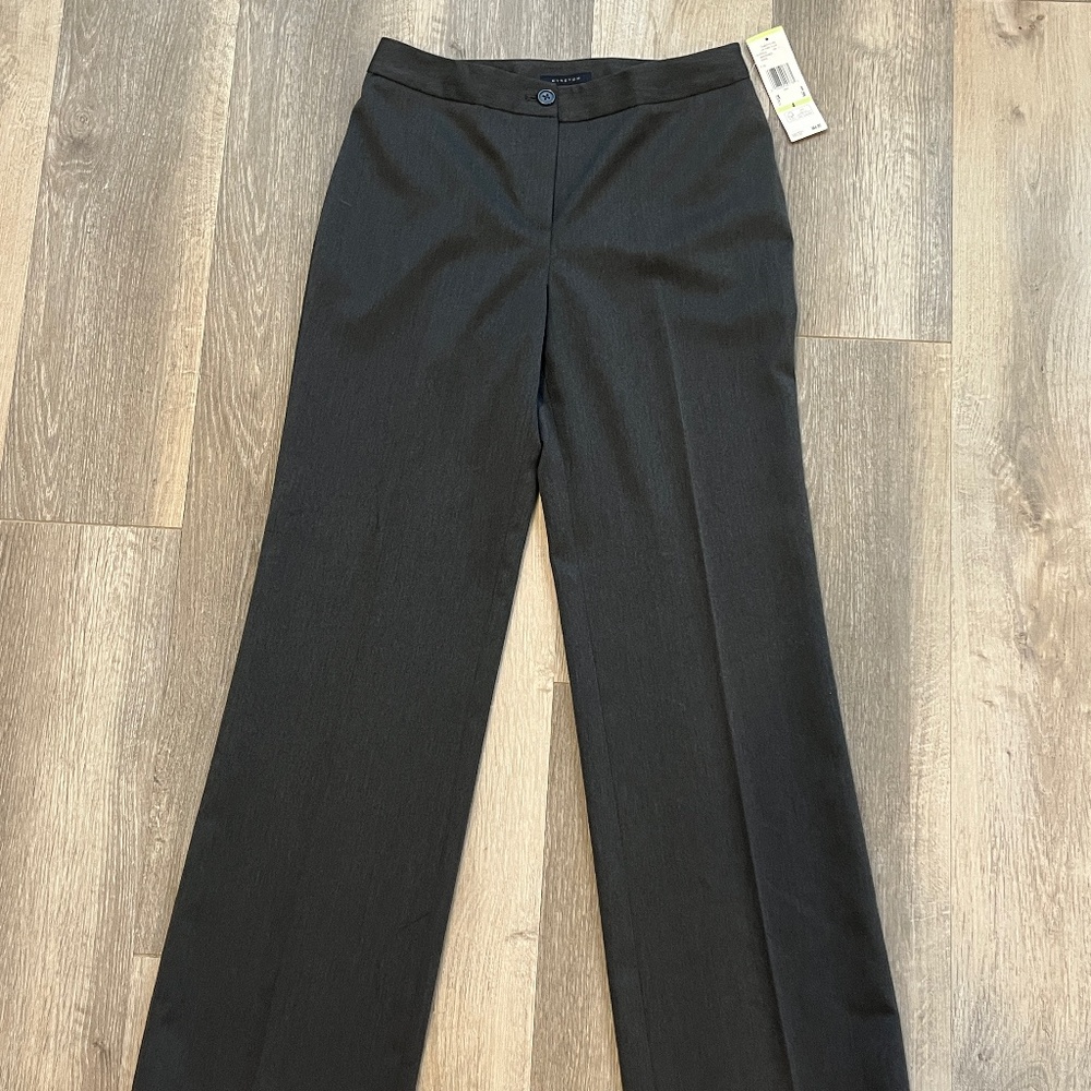 NWT Anne Klein charcoal stretch pants  Trousers sz 4